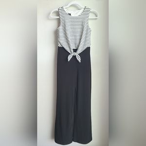 Amy Byer Girls' Black / White Pant Jumpsuit, Sz 10